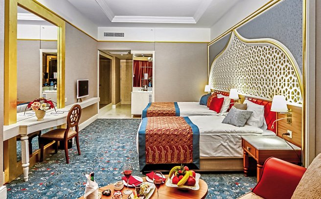 Royal Taj Mahal - Wohnbeispiel Doppelzimmer Superior Landblick (Zimmercodierungen DSL, DCL, DSN & DCN)