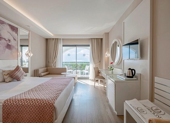 Diamond Premium Hotel & Spa - Wohnbeispiel Doppelzimmer Meerblick (Zimmercodierungen DBM & DCM)