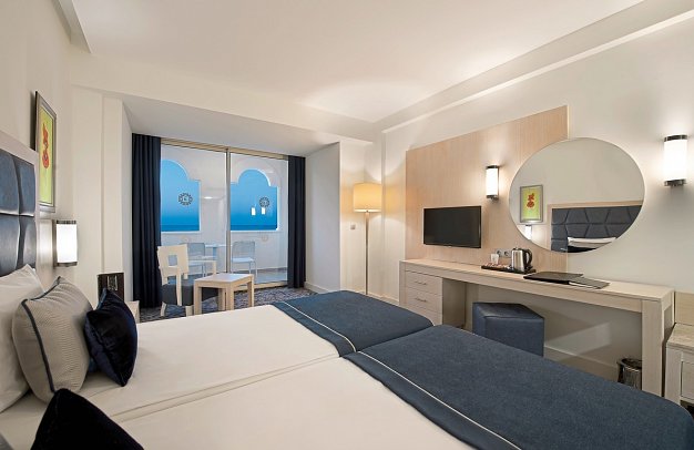 Kamelya Fulya Hotel - Wohnbeispiel Doppelzimmer Meerblick (Zimmercodierungen DBM & DCM)