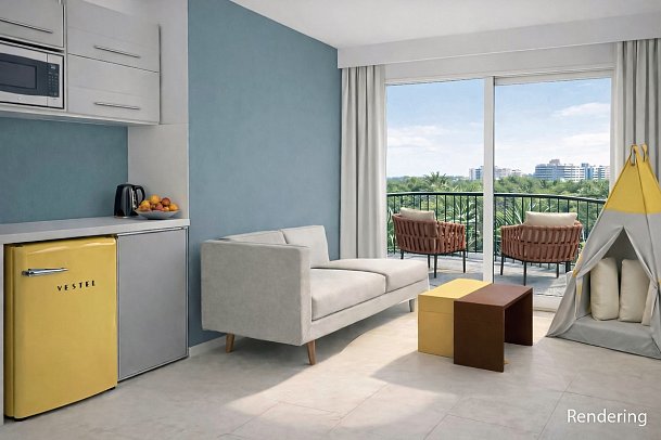 Calimera Sunpark Alanya - Modellbild Wohnbeispiel Calimera Familienzimmer mit 2 Schlafräumen (Zimmercodierungen FB2, FB3 & FB4)