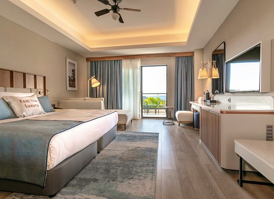 Seaden Quality Resort & Spa - Wohnbeispiel Doppelzimmer seitl. Meerblick (Zimmercodierung DBN)