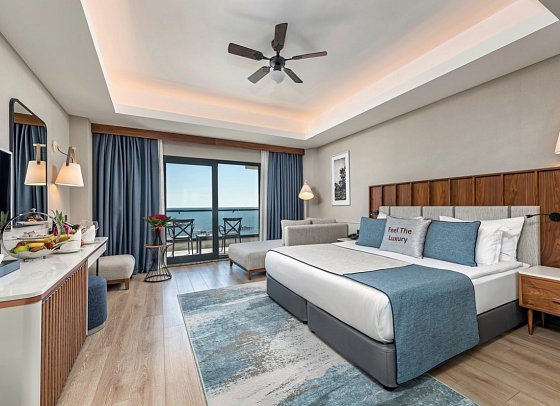 Seaden Quality Resort & Spa - Wohnbeispiel Doppelzimmer Meerblick (Zimmercodierungen DBM & DCM)