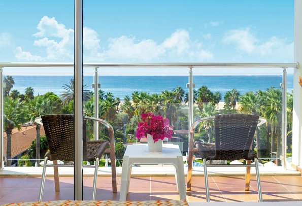 Seher Kumköy Star Resort - Wohbeispiel Doppelzimmer Meerblick (Zimmercodierungen DBM & DCM)