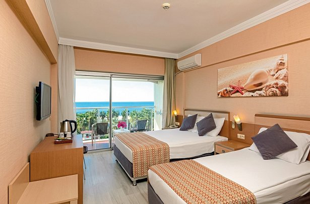Seher Kumköy Star Resort - Wohnbeispiel Doppelzimmer Meerblick (Zimmercodierungen DBM & DCM)