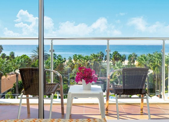 Seher Kumköy Star Resort - Wohbeispiel Doppelzimmer Meerblick (Zimmercodierungen DBM & DCM)