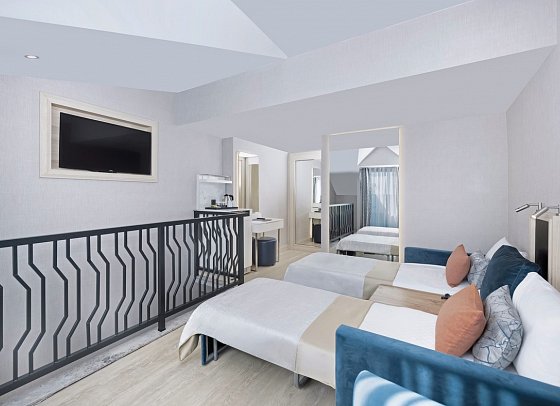 Lago Hotel - Wohnbeispiel Maisonette (Zimmercodierungen MBL, MBM, MB1 & MB2)