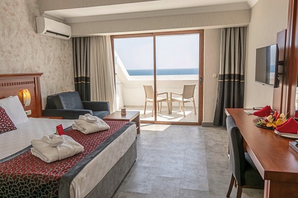 Casa Fora Beach Resort - Wohnbeispiel Doppelzimmer Meerblick (Zimmercodierungen DBM & DCM)