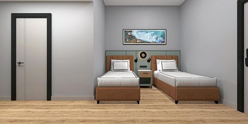 Raxeria Hotel - Modellbild Wohnbeispiel Familienzimmer (Zimmercodierung FB1)