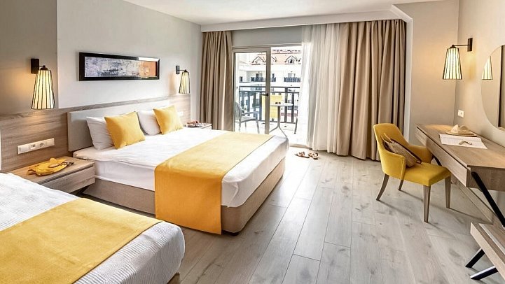 Side Aquamarin Resort & Spa - Wohnbeispiel Doppelzimmer (Zimmercodierungen DB1 & DC1)