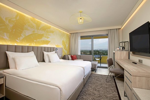 Megasaray Resort Side - Wohnbeispiel Doppelzimmer Gartenblick (Zimmercodierungen DBG & DCG)