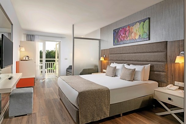 Monachus Family Resort Sorgun - Wohnbeispiel Doppelzimmer Gartenblick (Zimmercodierungen DBG & DCG)