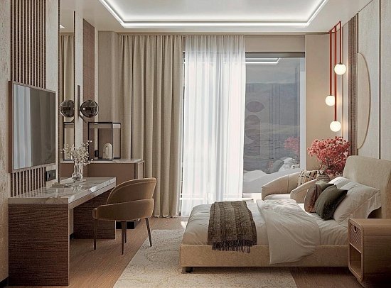 Seaden De Mar Resort & Spa - Modellbild Wohnbsp. Doppelzimmer Meerblick u. Poolblick (Zimmercodierungen DB1 & DC1)