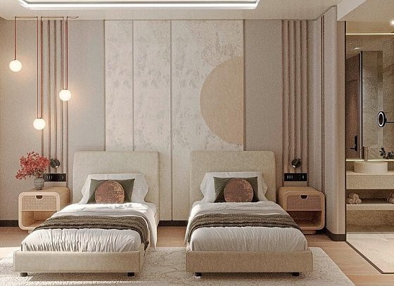 Seaden De Mar Resort & Spa - Modellbild Wohnbeispiel Doppelzimmer seitl. Meerblick (Zimmercodierungen DBN & DCN)