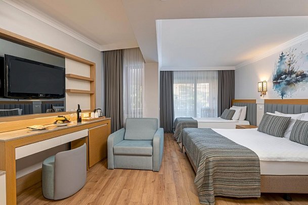 Limak Limra Hotel & Resort - Wohnbeispiel Doppelzimmer Economy Nebengebäude (Zimmercodierungen DEV, DCV & DB1)