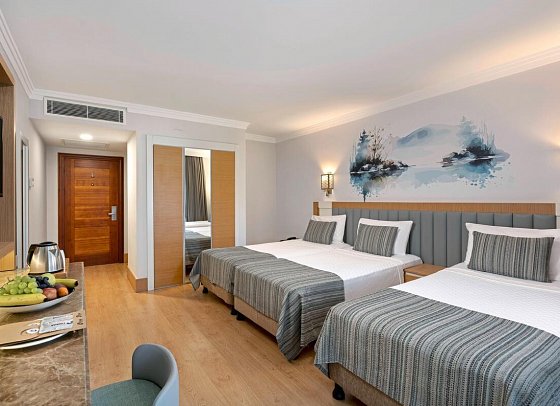 Limak Limra Hotel & Resort - Wohnbeispiel Doppelzimmer Meer- und Poolseite (Zimmercodierungen DBV, DC2 & DB1)