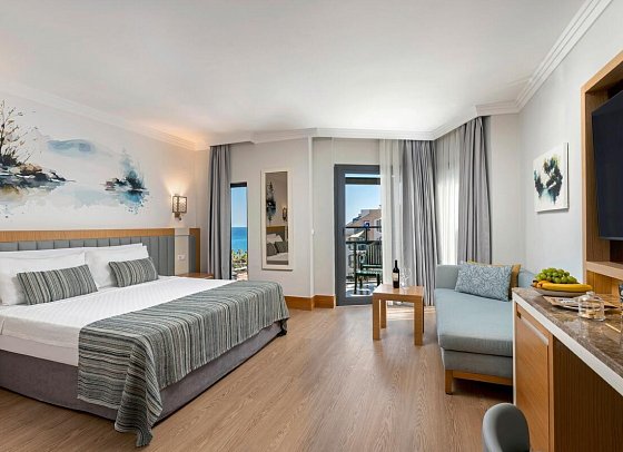 Limak Limra Hotel & Resort - Wohnbeispiel Doppelzimmer Meerblick (Zimmercodierungen DBM & DCM)