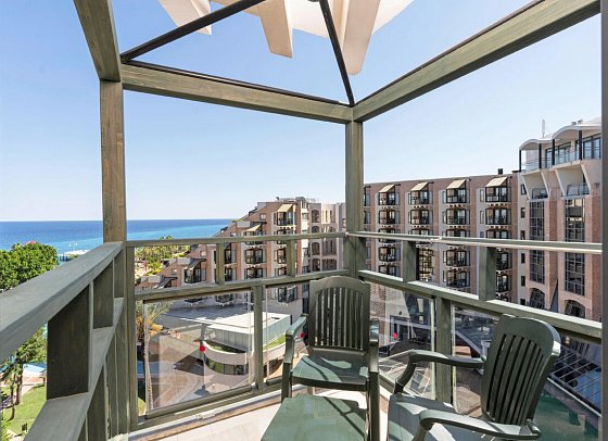 Limak Limra Hotel & Resort - Beispiel Balkon Meerblick (Zimmercodierungen DBM & DCM)
