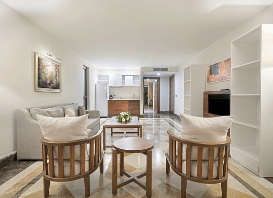 Nirvana Mediterranean Excellence - Wohnbeispiel Deluxe Familiensuite Lagunenblick (Zimmercodierung WI2)
