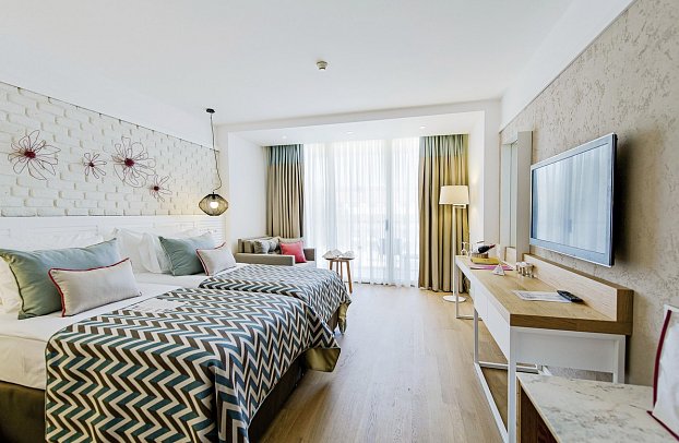 Akra Kemer - Wohnbeispiel Doppelzimmer Superior Landblick (Zimmercodierungen DSL, DCL, DSN & DCN)