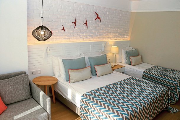 Akra Kemer - Wohnbeispiel Doppelzimmer Superior (Zimmercodierungen DS1 & DS2)