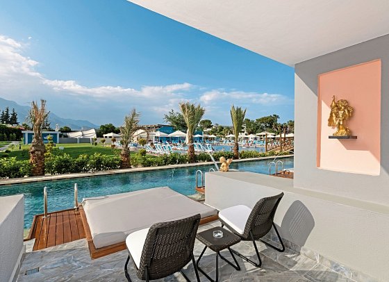 Dosinia Luxury Resort - Wohnbeispiel Doppelzimmer Swim Up (Zimmercodierung DBQ)