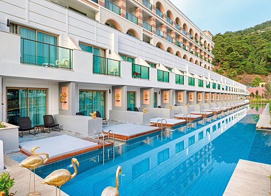 Dosinia Luxury Resort - Wohnbeispiel Doppelzimmer Swim Up (Zimmercodierung DBQ)