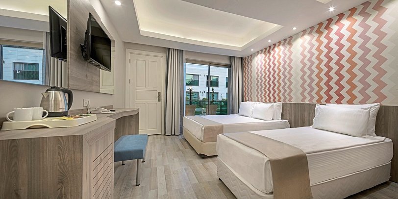 Dosinia Luxury Resort - Wohnbeispiel Doppelzimmer Gartenblock (Zimmercodierungen D1V & D2V)