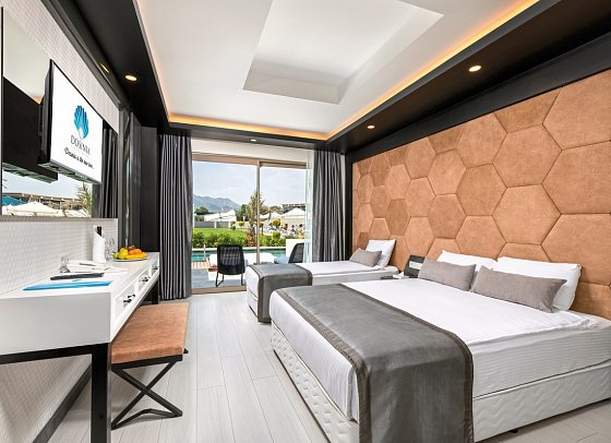 Dosinia Luxury Resort - Wohnbeispiel Doppelzimmer Swim Up (Zimmercodierung DBQ)