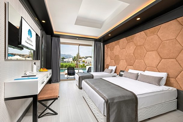Dosinia Luxury Resort - Wohnbeispiel Doppelzimmer Swim Up (Zimmercodierung DBQ)