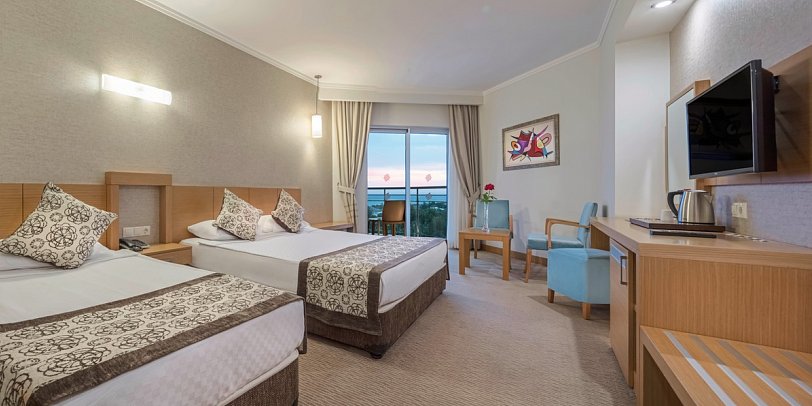 Saphir Resort & Spa - Wohnbeispiel Doppelzimmer Meerblick (Zimmercodierungen DBM & DCM)