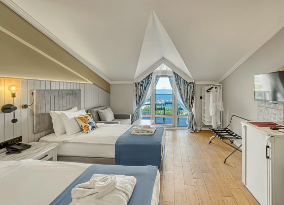 Seven Seas Palmeras Bay - Wohnbeispiel Doppelzimmer Meerblick (Zimmercodierungen DBM & DCM)