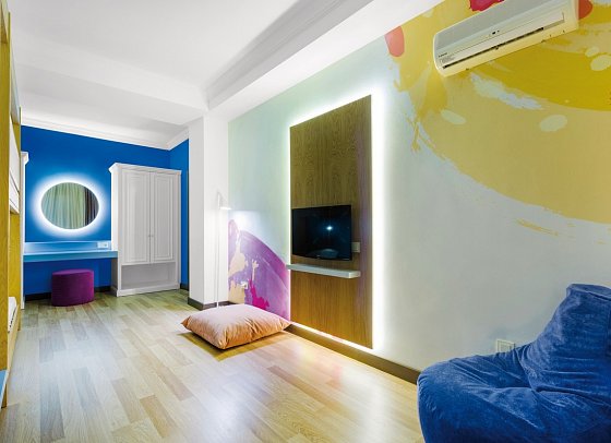 Telatiye Resort - Wohnbeispiel Familienzimmer mit Etagenbett (Zimmercodierung FX1)