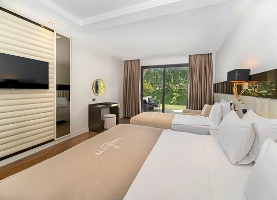 Serenity Queen Hotel - Wohnbeispiel Doppelzimmer Deluxe Gartenblick (Zimmercodierungen DDG & DC3)