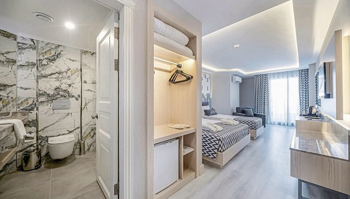 Aria Resort & Spa - Wohnbeispiel Doppelzimmer Landblick (Zimmercodierungen DBL & DCL)