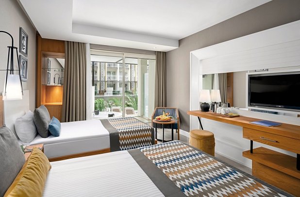 Sidera Kirman Premium - Wohnbeispiel Doppelzimmer mit Jacuzzi Meerblick (Zimmercodierung DB1)