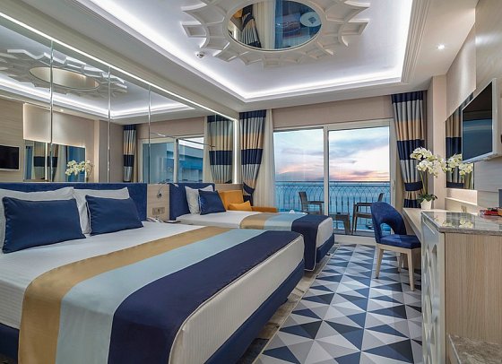 Granada Luxury Beach - Wohnbeispiel Doppelzimmer Meerblick (Zimmercodierungen DBM & DCM)