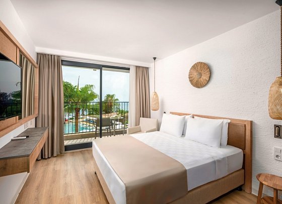 Yalihan Aspendos - Wohnbeispiel Doppelzimmer seitl. Meerblick (Zimmercodierungen DBN & DCN)