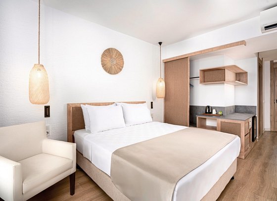 Yalihan Aspendos - Wohnbeispiel Doppelzimmer seitl. Meerblick (Zimmercodierungen DBN & DCN)