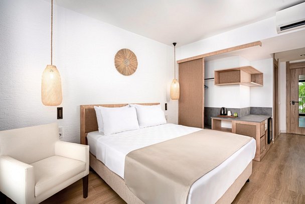 Yalihan Aspendos - Wohnbeispiel Doppelzimmer seitl. Meerblick (Zimmercodierungen DBN & DCN)