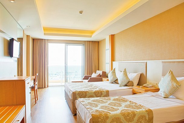 Kahya Resort Aqua & Spa - Wohnbeispiel Doppelzimmer seitl. Meerblick