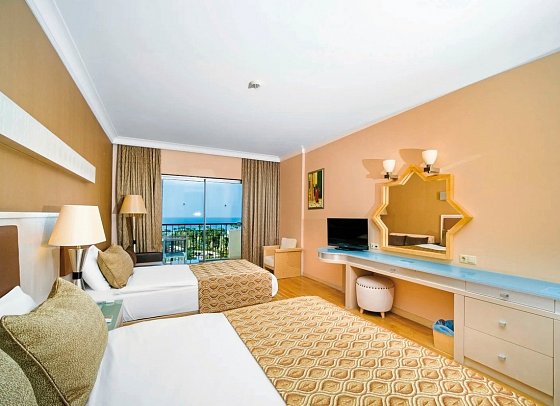 Mukarnas Resort & Spa - Wohnbeispiel Doppelzimmer Meerblick (Zimmercodierungen DBM & DCM)