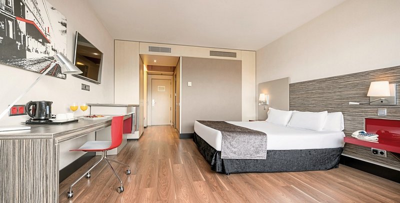 Ilunion Barcelona - Wohnbeispiel Doppelzimmer Standard (Zimmercodierung DG1)