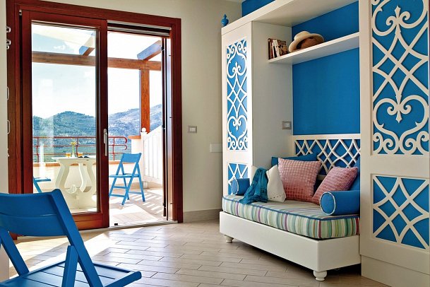 Hotel Residence Il Porto - Wohnbeispiel Apartement 1 Schlafzimmer Meerblick (Zimmercodierung A1M)