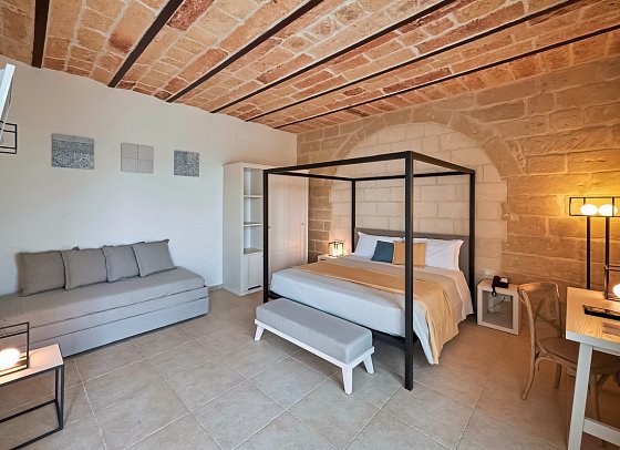 Relais Masseria Le Cesine - Wohnbeispiel Doppelzimmer Classic Masseria (Zimmercodierung DB1)