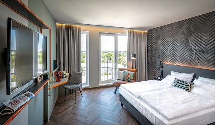 LOGINN Hotel Berlin Airport - Wohnbeispiel Doppelzimmer Superior (Zimmercodierung DS1)