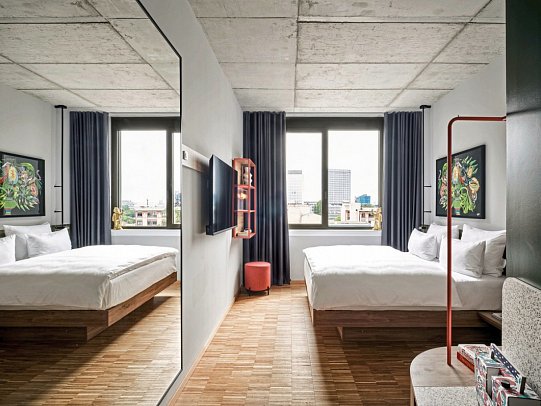 URBAN LOFT Berlin - Wohnbeispiel Doppelzimmer Urban Courtyard (Zimmercodierung DF2)