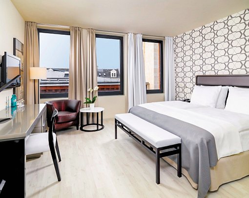 H10 Berlin Ku'damm - Wohnbeispiel Doppelzimmer Deluxe (Zimmercodierung DD1)