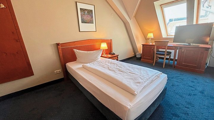 Wyndham Garden Berlin Mitte - Wohnbeispiel Einzelzimmer (Zimmercodierung EB1)