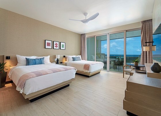Wyndham Grand Barbados Sam Lord’s Castle All Inclusive Resort - Wohnbeispiel Deluxe Oceanview 2 Queen Beds (Zimmercodierung DDC)