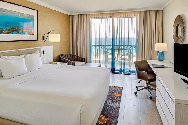 Hilton Barbados Resort - Wohnbeispiel Oceanview (Zimmercodierung U1M)